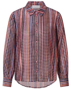 Rich & Royal Overhemden ,Veelkleurig ,Kleurrijke Blouse - Rood