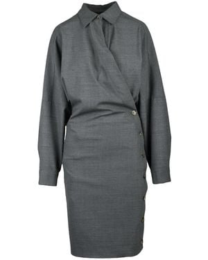 Philosophy Di Lorenzo Serafini Midi Dresses - Grigio
