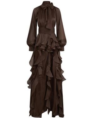 ACTUALEE Maxi Dresses - Marrone