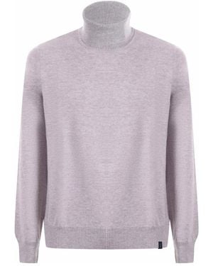 Fay Dolcevita Pullover - Lila
