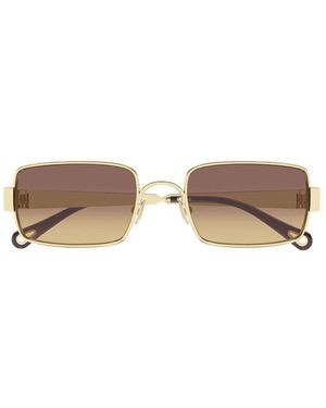 Chloé Accessoires ,Geel ,Zonnebrillen - Bruin