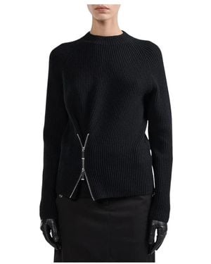 Barbara Bui Pull H25 Rundhals-Strick - Schwarz