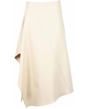 Bottega Veneta Midi Skirts - Natural