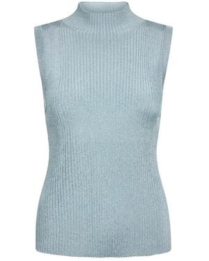Mos Mosh Sleeveless Tops - Blu