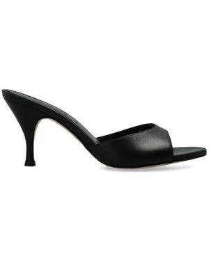 Aeyde Schoenen ,Zwart ,Leer Samia Muiltjes Met Hak