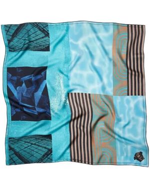 Versace Silky Scarves - Blauw