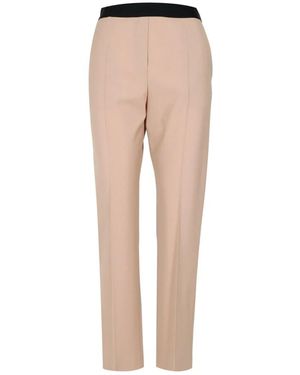 MSGM Broeken ,Wol Wollen Broek Met Zijzakken - Naturel