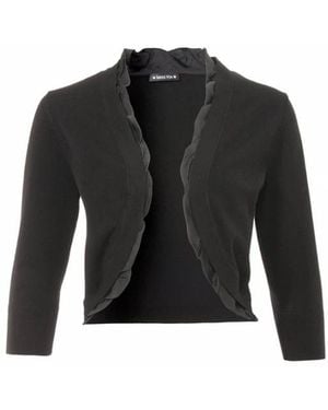 Via Appia Due Schwarzer Bolero Für Damen