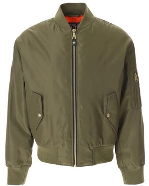 Versace Jeans Couture Jassen ,Groen ,Nylon Foulard Diagonal Nylon Jacket