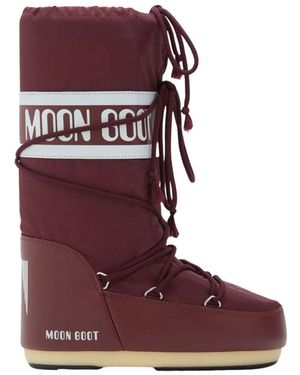 Moon Boot Icon Nylon Boot - Rood