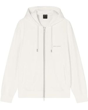 ARMANI EXCHANGE Zip-Through Hoodie - Wit