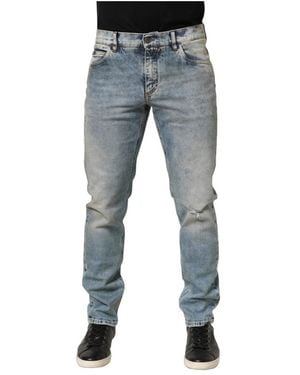 Dolce & Gabbana Rechte Jeans - Blauw