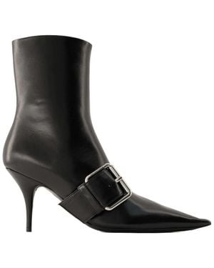 Balenciaga Knife Belt M80 Ankle Boots - Black