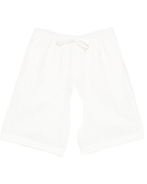 DUNST Pajama Bermuda Shorts - Weiß