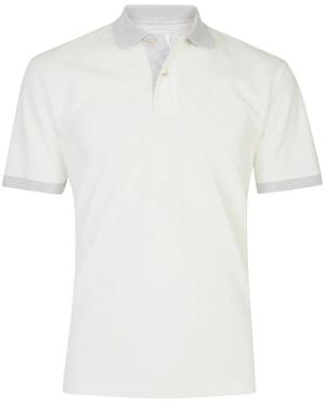 Eleventy Polo Met Knoopsluiting - Wit