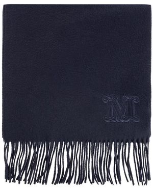 Max Mara Accessoires ,Blauw ,Kasjmier Wsdalia Kasjmieren Sjaal