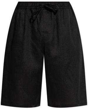 Dolce & Gabbana Leinenshorts - Schwarz
