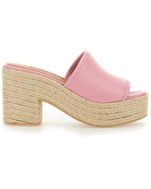 Moschino Heeled Mules - Pink
