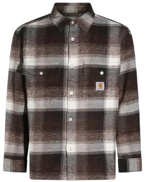 Carhartt Overhemden ,Bruin ,Katoen Esterson Shirt