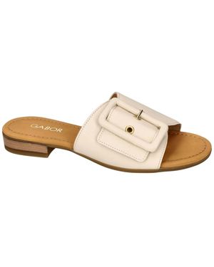 Gabor Heeled Mule - Weiß