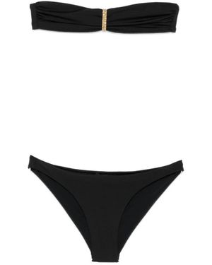 Balmain Badmode ,Zwart ,Tweed Bikini's