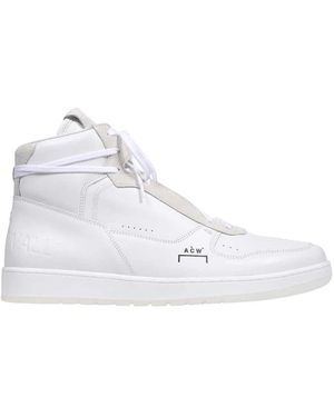 A_COLD_WALL* Schoenen ,Wit ,Leer Hoge Leren Sneakers