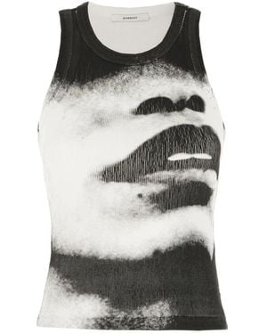 Givenchy Tops ,Zwart ,Sleeveless Tops - Grijs