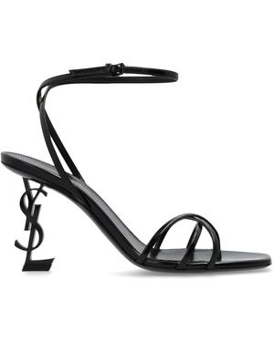 Saint Laurent Opyum Sandalen Met Hak - Zwart