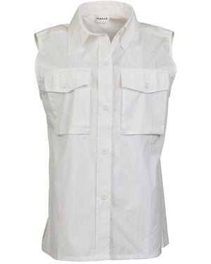 P.A.R.O.S.H. Overhemden ,Katoen Ninja Chest-Pocket Shirt - Grijs