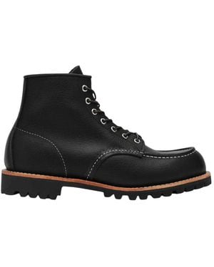 Red Wing Roughneck Moc Toe - Schwarz