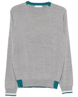Manuel Ritz Truien & Vesten ,Grijs ,Wol Ronde Hals Knitwear