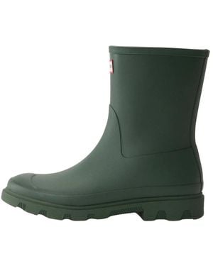 HUNTER Stivale Downpour Short - Grün