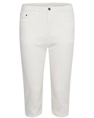 Kaffe Cropped Jeans - White