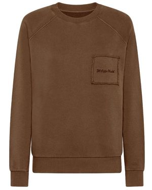 Philippe Model Hoodies & Sweatvesten ,Bruin ,Katoen Ronde Hals