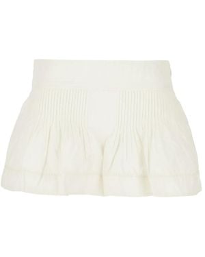 Isabel Marant Korte Broeken ,Wit ,Short Shorts - Naturel