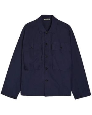 YMC Overhemden ,Blauw ,Katoen Military Shirt