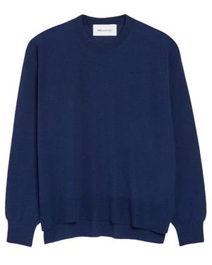 Ami Paris Round-Neck Knitwear - Azul