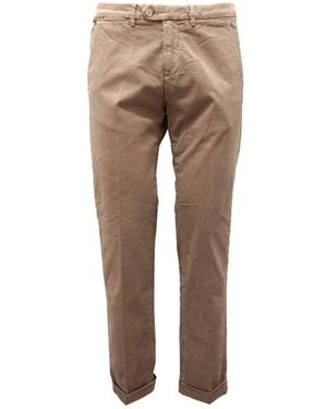 Seventy Tabak Baumwolle Elasthan Hose - Natur
