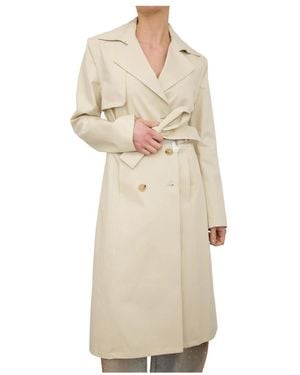 Patrizia Pepe Trench Coats - Neutro