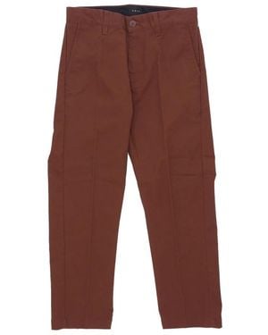 Obey Straight Trousers - Brown