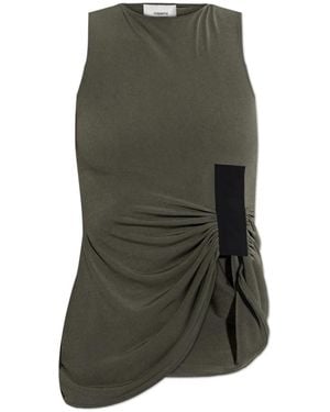 Coperni Tops ,Groen ,Asymmetrische Top Met Cut