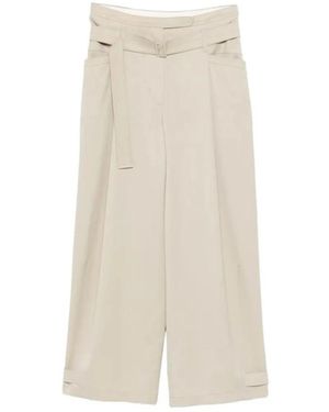 Low Classic Wide Trousers - Neutro