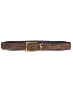 Saint Laurent Belts - Brown