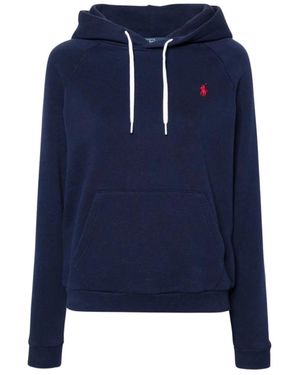 Ralph Lauren Sudadera con capucha y logo bordado - Azul