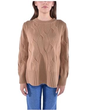 Kangra Round-Neck Knitwear - Marrone