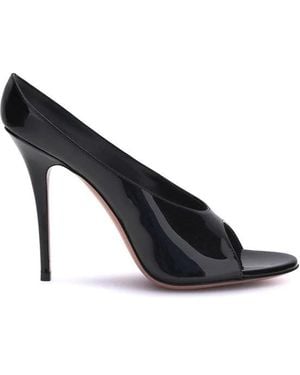 AMINA MUADDI Schoenen ,Zwart ,Leer Anok Leren Sandalen
