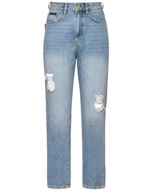 Philipp Plein Jeans ,Blauw ,Straight Jeans