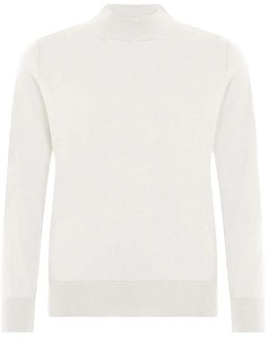 Skovhuus Truien & Vesten ,Wit ,Katoen Katoenen Turtleneck Blouse Lange Mouwen