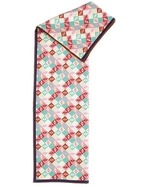 Fendi Silky Scarves - White