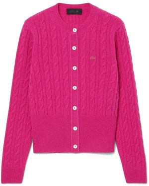 Lacoste Cardigans - Rosa